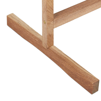 Porte-serviettes sur pied en noyer