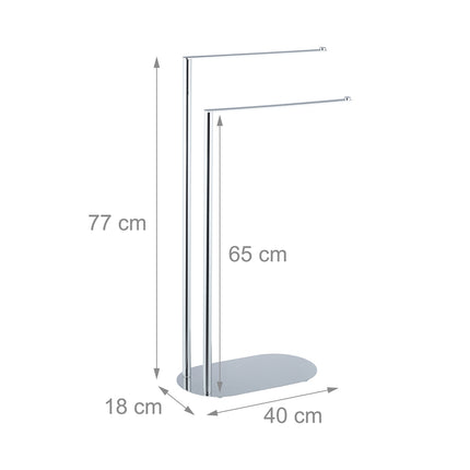 Porte-serviettes à 2 barres