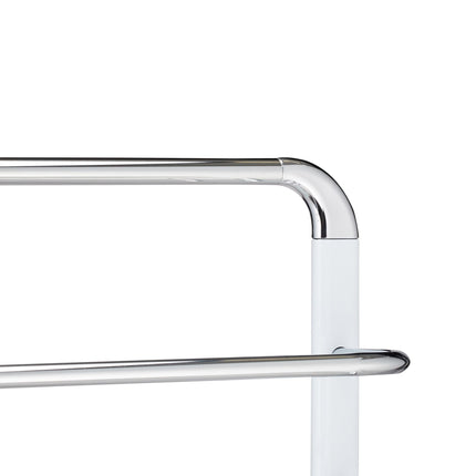 Towel rack frosted glass/chrome