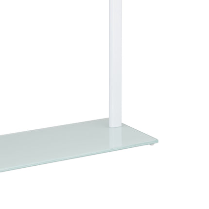 Towel rack frosted glass/chrome
