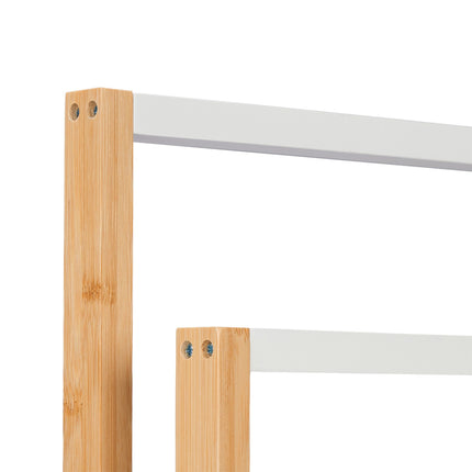 Towel rack in bamboo 6 bars