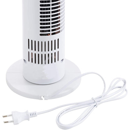Turmventilator, 3 Modi, leiser Betrieb, Timer, Fernbedienung, Weiß