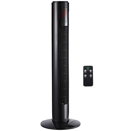 Tower Fan, Black, Remote Control, 3 Speeds, 70 Oscillation