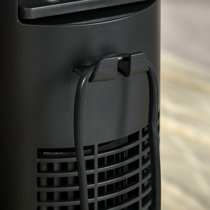 Turmventilator mit Fernbedienung, 70° Oszillation, Timer, schwarz