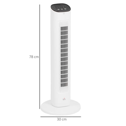 Turmventilator mit Fernbedienung, 3 Geschwindigkeiten, 85° Oszillation