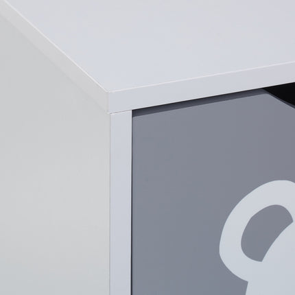 Toy Storage Shelf with 4 Compartments, Bear Design