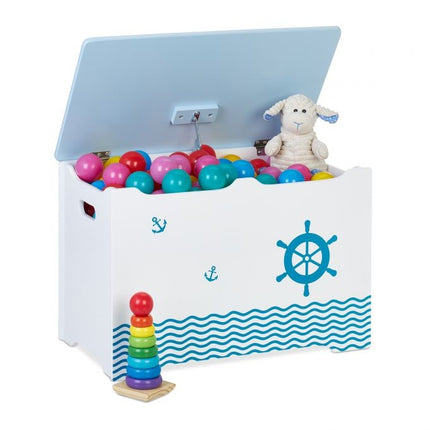 Toy chest in nautical design