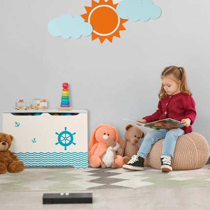 Toy chest in nautical design
