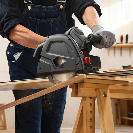 Track Saw Kit 6.5 In 48T Blade, 55 mm Cut Depth