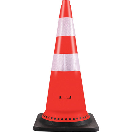 Traffic Cones, 8-Pack 30-Inch PVC Reflective Weighted Base