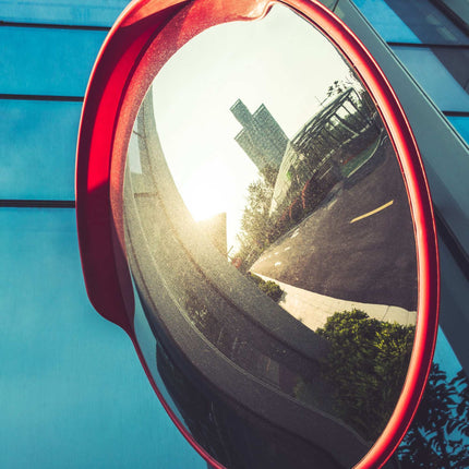 Traffic mirror 60 cm red