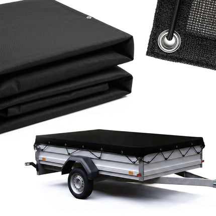 Trailer Cargo Net, Fine-Mesh, 2.5 x 4.5 m, Black