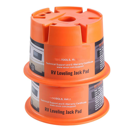 Trailer Jack Blocks, 2000 lb Polypropylene, 2-Pack