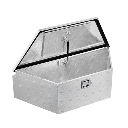 Trailer Tongue Tool Box, Aluminum 39 In, Lockable