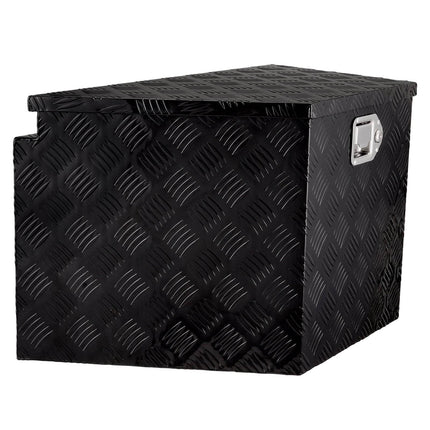 Trailer Tongue Tool Box, Aluminum Diamond Plate, 39 x 16.5 x 12 in