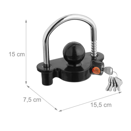 Trailer lock with 5 keys