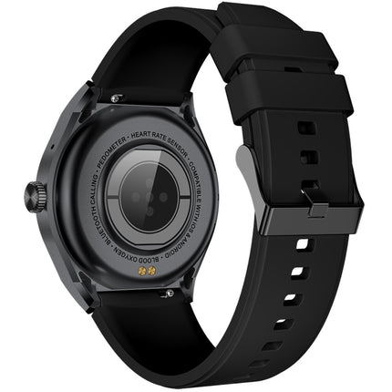 Trainerhalo Smartwatch mit rundem Zifferblatt Schwarz