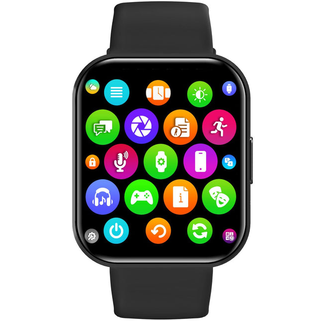 Trainerwatch2 Smartwatch mit rechteckigem Zifferblatt Schwarz