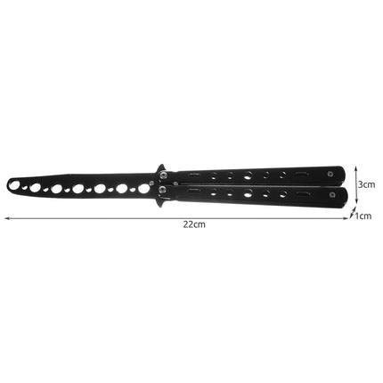 Training butterfly knife - black