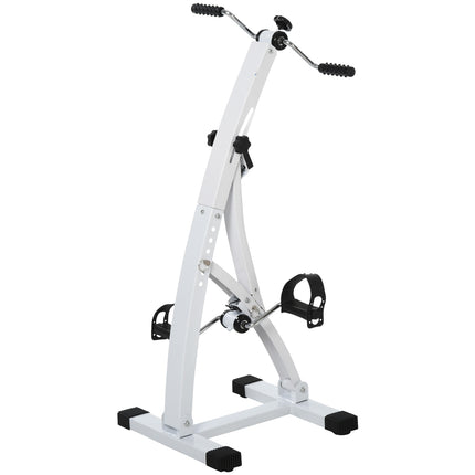 Heimtrainer Tret-Trainer aus Stahl für Senioren, 40x42,5x100 cm, weiß