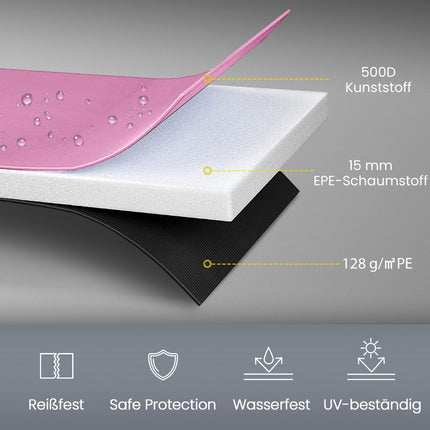 Trampolin Randabdeckung, wasserdicht, reißfest, Ø305 cm, Rosa