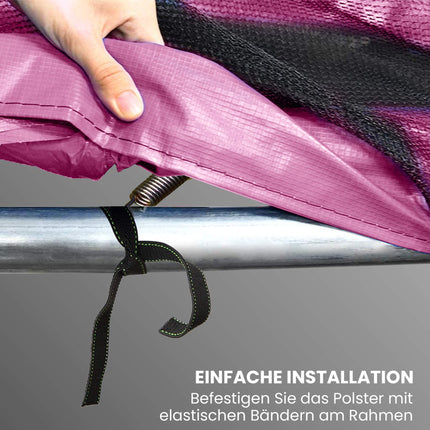 Trampolin Randabdeckung, wasserdicht, reißfest, Ø305 cm, Rosa