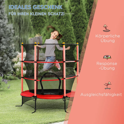Mini-Gartentrampolin mit Sicherheitsnetz, Ø163 cm, bis zu 50 kg