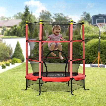 Mini-Gartentrampolin mit Sicherheitsnetz, Ø163 cm, bis zu 50 kg