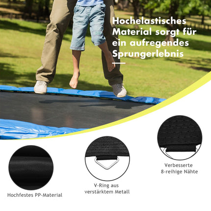 Trampolin-Ersatzmatte, 366 cm Rahmen, Schwarz, strapazierfähiges PP