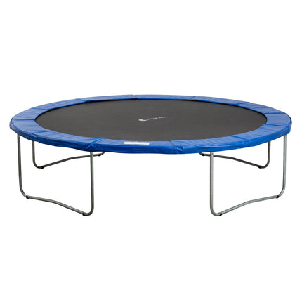 Trampoline safety net with edge protection, fits 8-15 feet