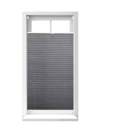 Transluzente graue Faltstores – ohne Bohren, Polyester