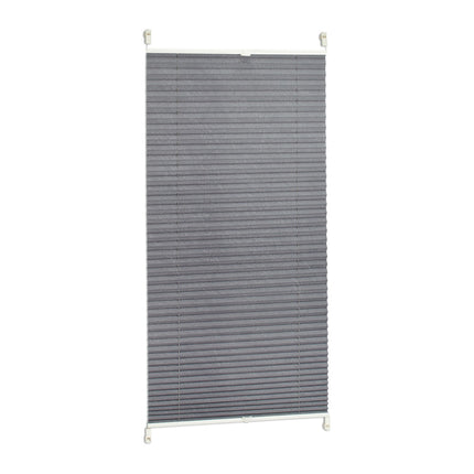 Transluzente graue Faltstores – ohne Bohren, Polyester