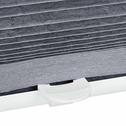 Transluzente graue Faltstores – ohne Bohren, Polyester