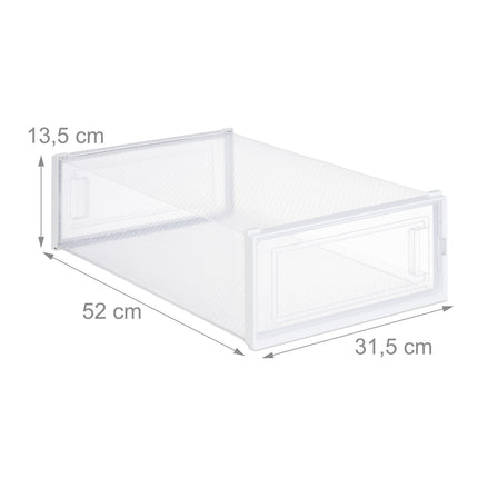Transparente Stiefelaufbewahrungsboxen, 6er-Set