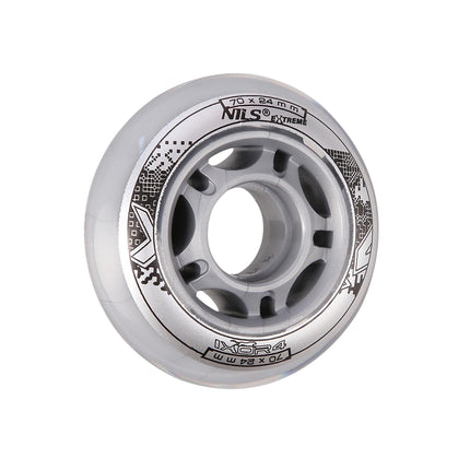Transparente PU Skateboard Rollen, 70x24mm, 82A, 4er-Set