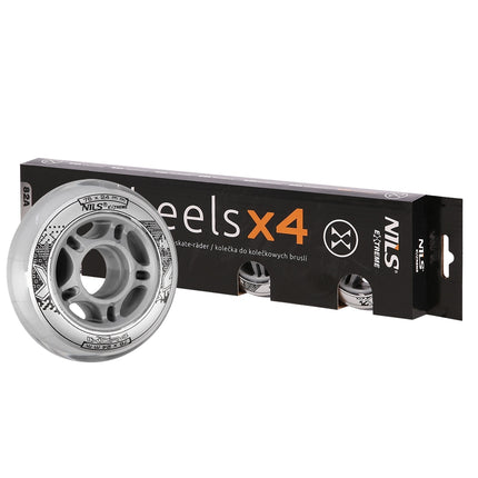 Transparent PU Skateboard Wheels 76x24mm 82A (Set of 4)