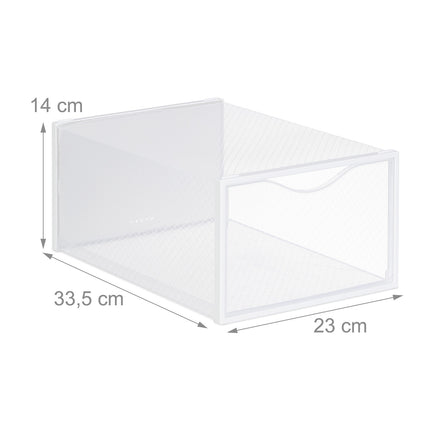 Transparente Schuhaufbewahrungsboxen, 12er-Set