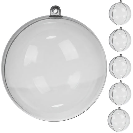 Transparente Kugeln 10 cm - 5er-Set Ruhhy 22276 