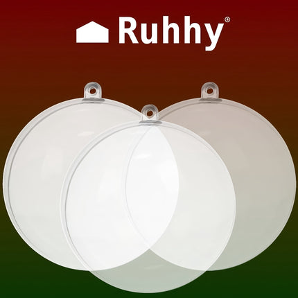 Transparente Kugeln 12 cm, 10er-Set Ruhhy 22279 
