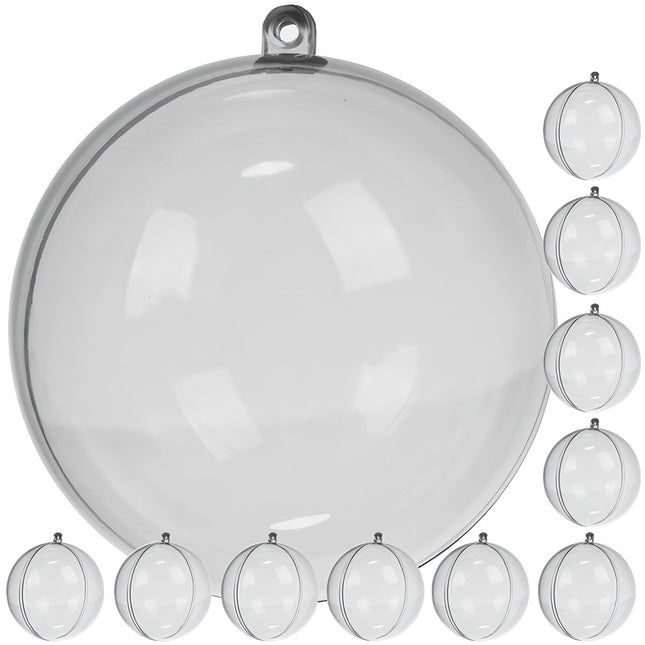Transparente Kugeln 12 cm, 10er-Set Ruhhy 22279 