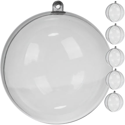 Transparente Kugeln 12 cm - 5er-Set Ruhhy 22278 