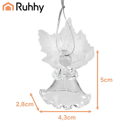 Transparente Kugeln - Engel, 6 Stk. Ruhhy 22497 