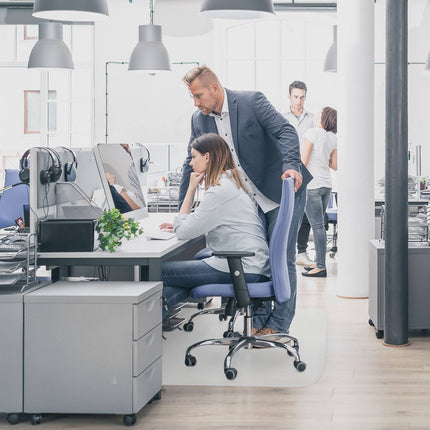 Transparente Bodenabdeckung für Bürostühle