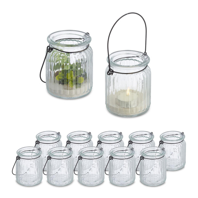Transparent lantern in a set of 12