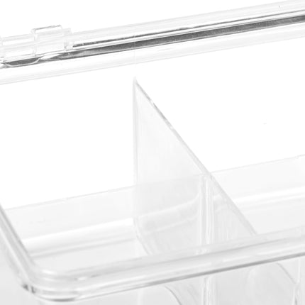 Transparente Teebox mit 6 Fächern