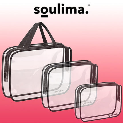 Transparenter Kulturbeutel 3in1 Soulima 21448 