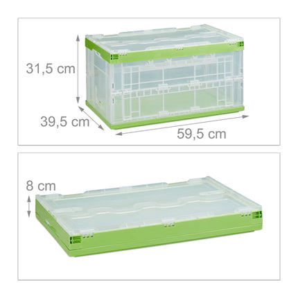 Průhledný přepravní box s víkem