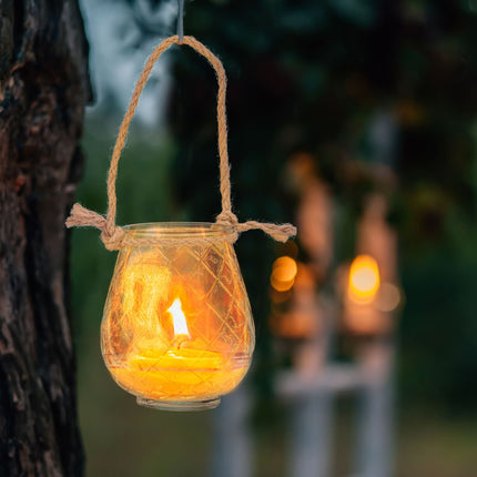 Transparent wind light set of 12