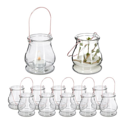 Transparent wind light set of 12