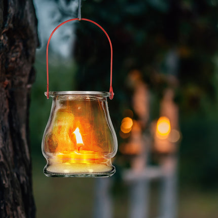 Transparent wind light set of 12